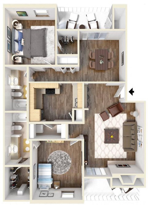 Lantana Floor Plan Lantana Floor Plan at High Oaks, Austin, Texas